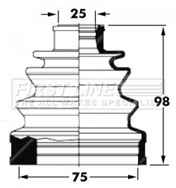 FIRST LINE Paljekumi, vetoakseli FCB6031